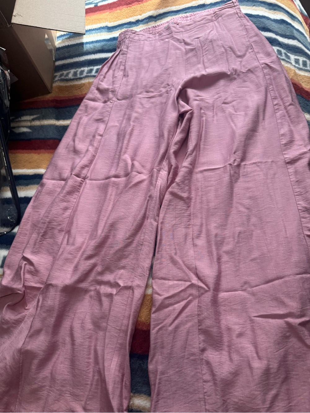 Wide Leg Women’s Pants in Mauve Pink